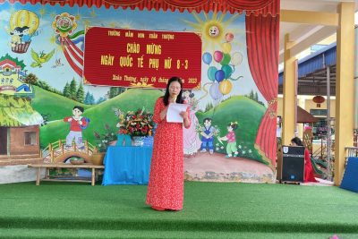 Trường mầm non Xuân Thượng tổ chức chương trình kỉ niệm ngày quốc tế phụ nữ 8/3