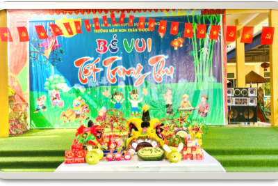 Trường mầm non Xuân Thượng tổ chức hoạt động trải nghiệm “Bé vui Tết Trung thu năm 2024”
