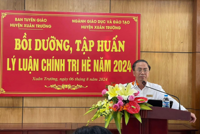Trường Mầm non Xuân Thượng tham gia lớp bồi dưỡng, tập huấn lý luận chính trị hè năm 2024