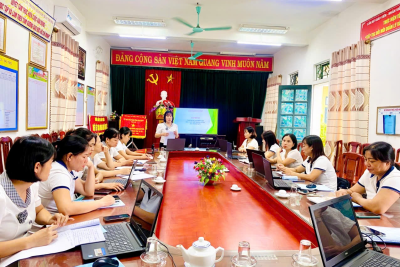 Trường mầm non Xuân Thượng tổ chức tập huấn “Ứng dụng AI trong thiết kế học liệu số trong giáo dục mầm non”