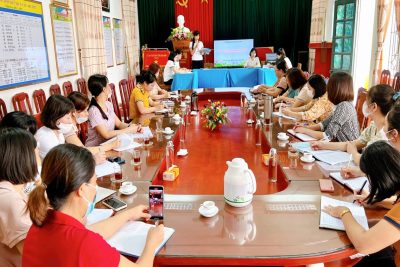 Trường mầm non Xuân Thượng tổ chức sinh hoạt chuyên môn tổ nhà trẻ lần 2 tháng 4