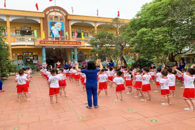 Một ngày hoạt động của trẻ ở trường mầm non Xuân Thượng