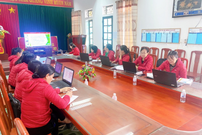 Trường mầm non Xuân Thượng tổ chức tập huấn “Hướng dẫn tích hợp nội dung giáo dục ATGT cho trẻ em trong trường MN và Phát triển năng lực số cho CBGV