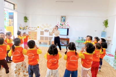 Lớp 4 tuổi B1 – Trường mầm non Xuân Thượng tổ chức chuyên đề giáo dục kĩ năng sống với Đề Tài: “Kỹ năng phòng tránh khi bị bắt cóc trẻ em”