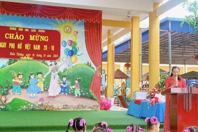 Trường mầm non Xuân Thượng tổ chức “Chào mừng ngày phụ nữ Việt Nam 20/10”