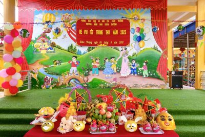 Bé vui tết trung thu năm 2022 – Trường Mầm non Xuân Thượng