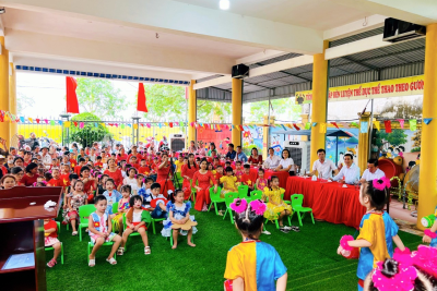 Trường mầm non Xuân Thượng tổ chức Tổng kết năm học 2023-2024, Vui tết thiếu nhi 1/6 và chia tay trẻ 5 tuổi