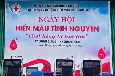CÁN BỘ, GIÁO VIÊN TRƯỜNG MẦM NON XUÂN THƯỢNG TÍCH CỰC THAM GIA HIẾN MÁU NHÂN ĐẠO