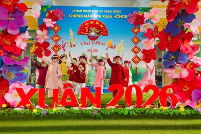 Mầm non Xuân Hồng B rộn ràng thanh âm ngày tết – gói trọn yêu thương trong từng khoảnh khắc
